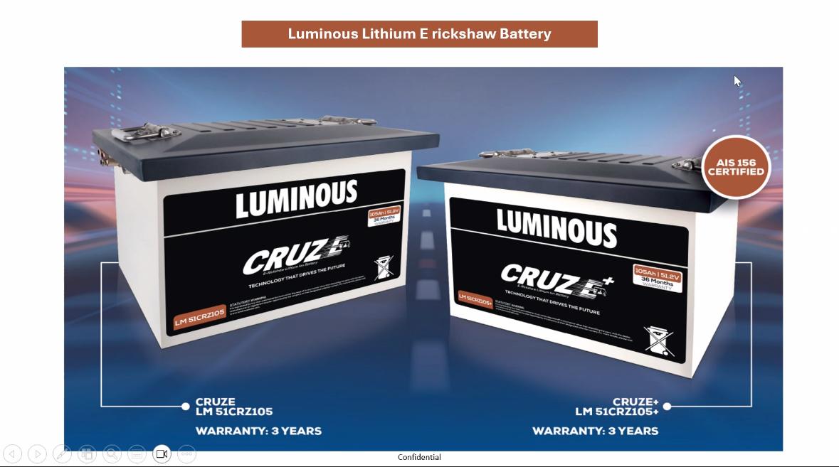 Luminous lithium battery