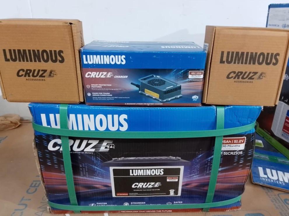 Luminous lithium battery