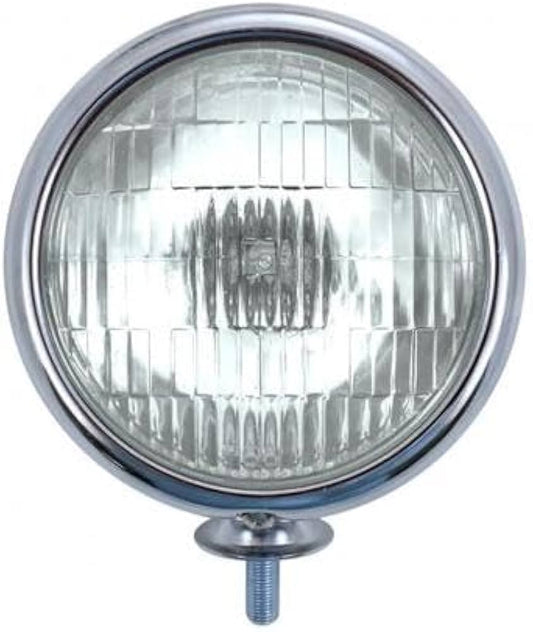 United Pacific (2) 5" Round Antique Vintage Car Truck Hot Rod Halogen Fog Lights/Clear Lens