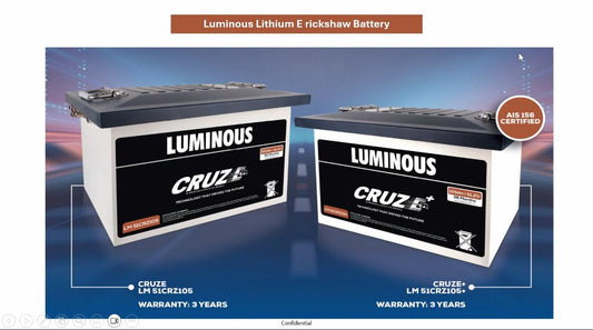 Luminous lithium battery