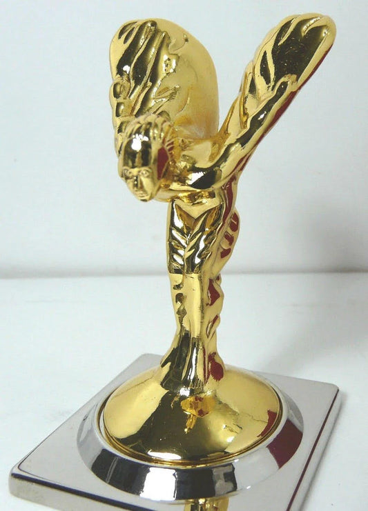 Rare - Gold Plated Rolls Royce Spirit of Ecstasy Ornament Mascot Statue